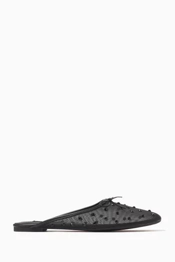 Cole Slippers in Mesh with Crystals