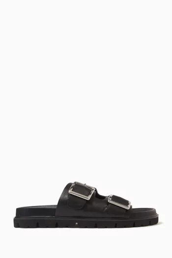 Ileena I Slides in Leather