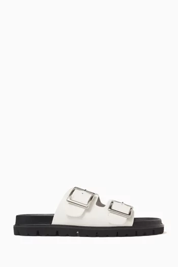 Ileena II Slides in Leather