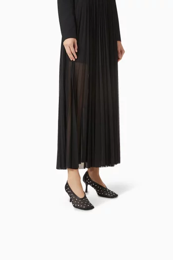Jocelyn 70 Crystal-embellished Pumps in Mesh