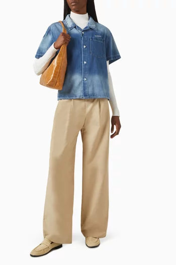 Button-up Shirt in Denim