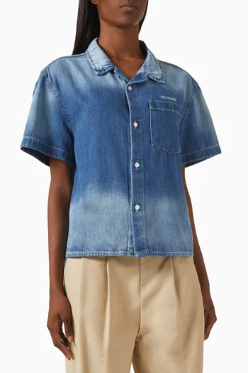 Button-up Shirt in Denim