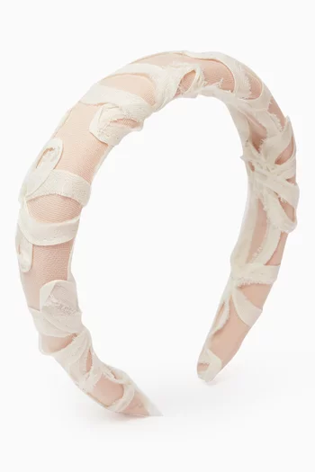 Embroidered Headband in Lace