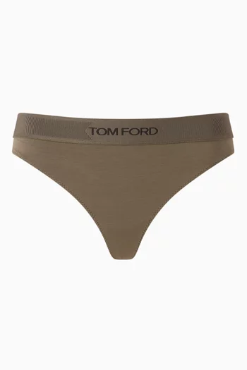 Logo Thong Briefs in Modal Blend