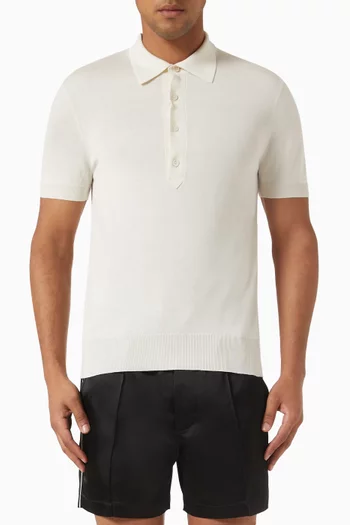 Polo Shirt in Silk-blend