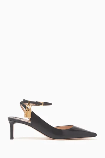 Padlock 55 Slingback Pumps in Leather
