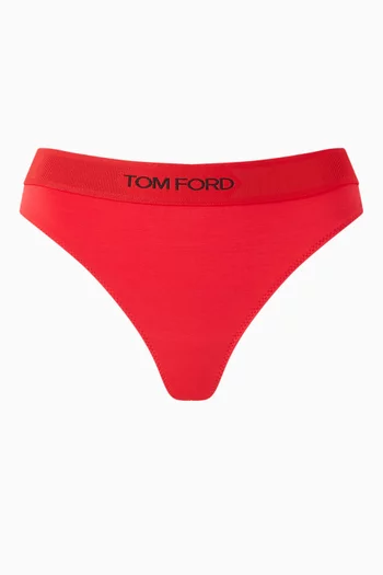 Logo Thong Briefs in Modal-blend