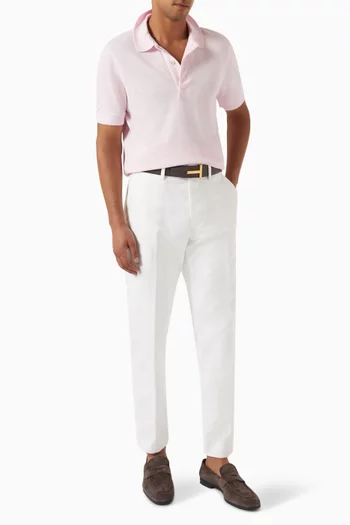 Polo Shirt in Pique-knit