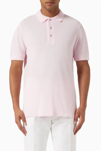 Polo Shirt in Pique-knit