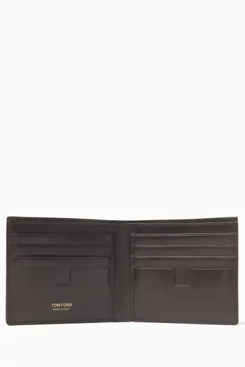 Bifold Wallet in Lizard-embossed Leather