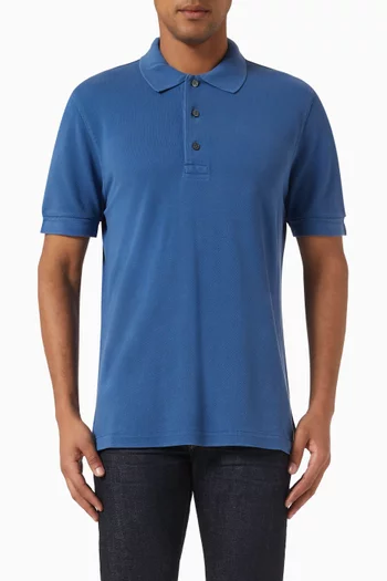 Polo Shirt in Pique-knit