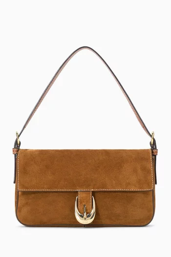 Harlow Shoulder Bag in Suede