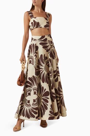 Nova Crop Top in Linen