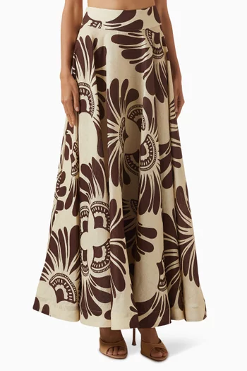 Tamina Maxi Skirt in Linen