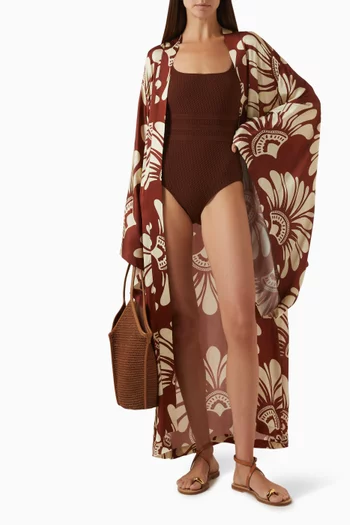 Minerva Printed Kaftan in Viscose
