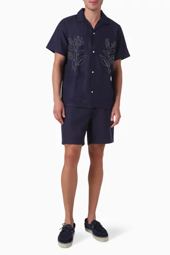 Otton Shorts in Linen-blend