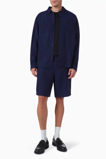 Johnny Casual Shorts in Slub Twill