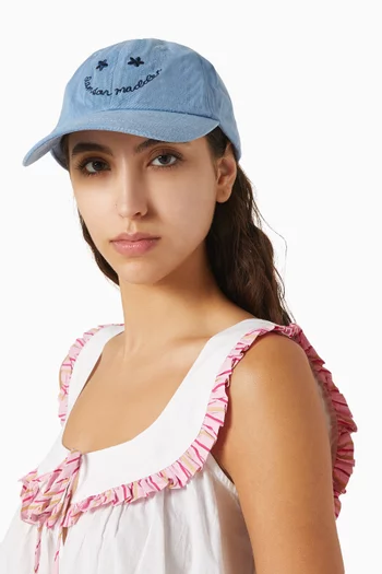 Smiley Cap in Washed Cotton