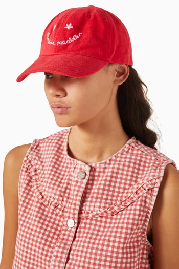 Smiley Cap in Washed Cotton