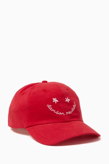 Smiley Cap in Washed Cotton