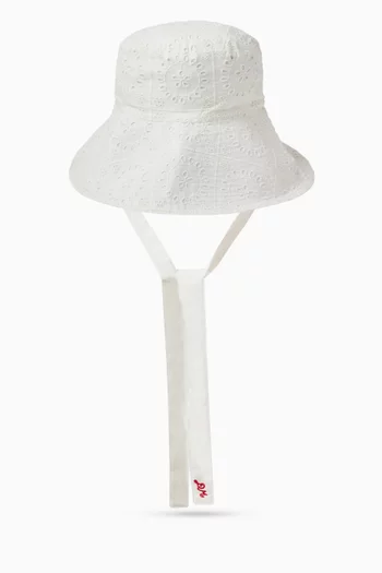 Lillian Broderie Sun Hat in Broderie