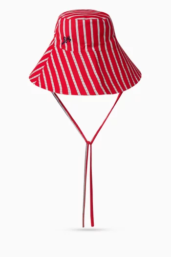 Striped Sun Hat in Organic Cotton