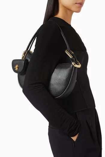 The Dual Hobo Bag in Pebble Leather