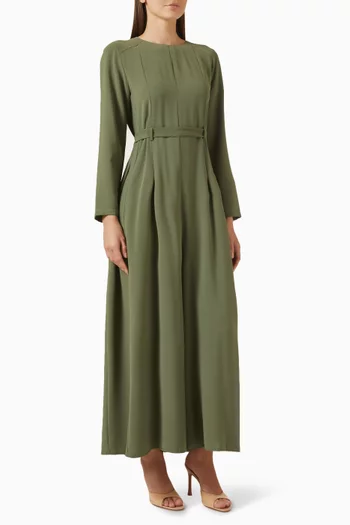 Wide-leg Belted Jumpsuit