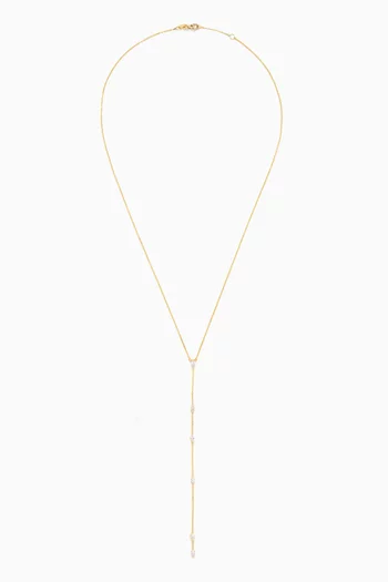 Cascade Diamond Necklace in 18kt Gold