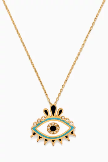 The Queen Eye Diamond Necklace in 18kt Yellow Gold