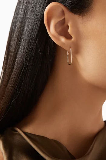 Equality Single Hoop Earring in 14kt Rose Gold