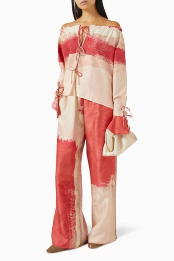 Nevis Off-shoulder Top in Silk