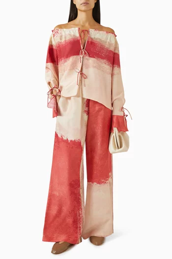 Langkawi Printed Pants in Silk