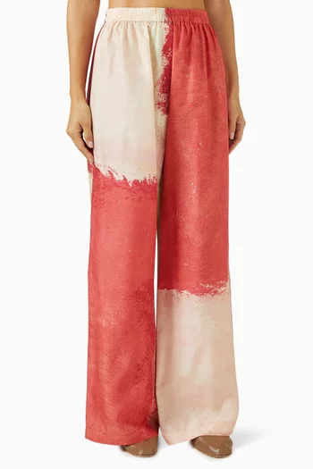 Langkawi Printed Pants in Silk