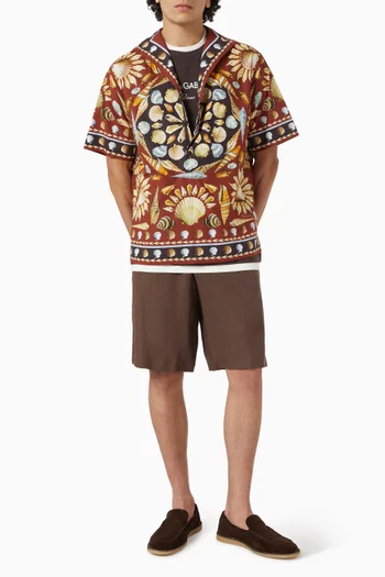 Logo Layered T-shirt in Cotton