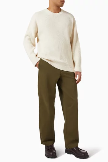 Loose Fit Chino Pants in Cotton