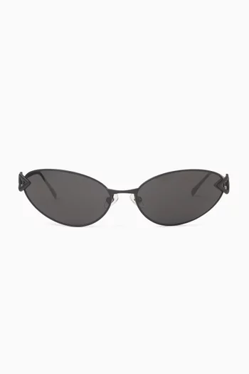 Neo Cat-eye Sunglasses in Metal