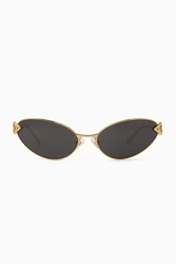 Neo Cat-eye Sunglasses in Metal