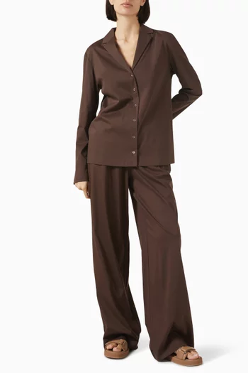 Relaxed-fit Shirt in Mercerised Cotton