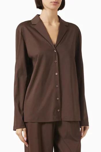 Relaxed-fit Shirt in Mercerised Cotton