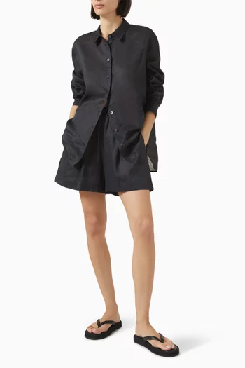 Relaxed-fit Shorts in Ramie