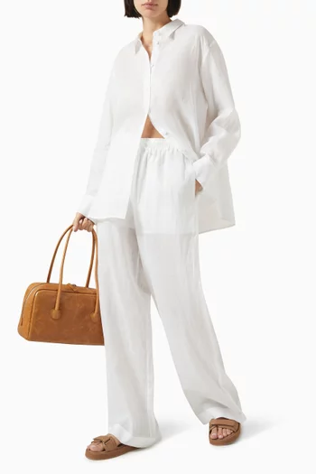 Relaxed-fit Pants in Ramie