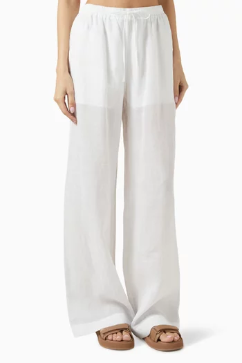 Relaxed-fit Pants in Ramie