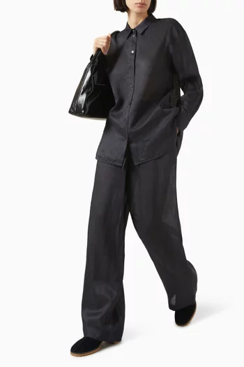 Relaxed-fit Pants in Ramie