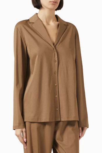 Relaxed-fit Shirt in Mercerised Cotton