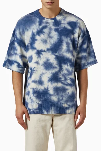 Tie-dye T-shirt in Wool Blend