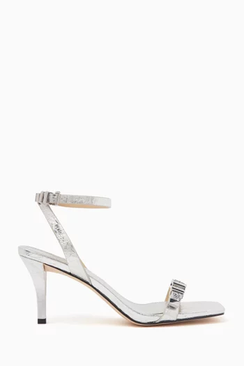 Darrington 75 Sandals in Metallic Leather