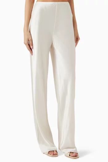 Gale Bias Pants in Satin