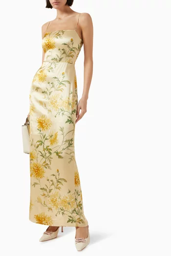 Frankie Maxi Dress in Silk