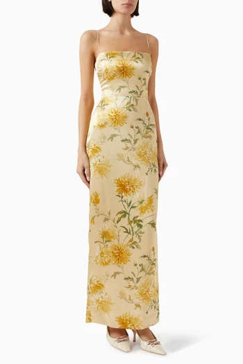 Frankie Maxi Dress in Silk